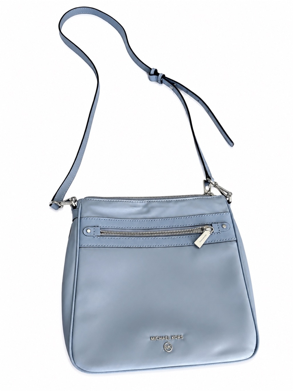 Michael Kors Light Blue Leather Crossbody Bag